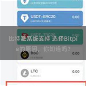 比特派系统支持 选择Bitpie的原因，你知道吗？