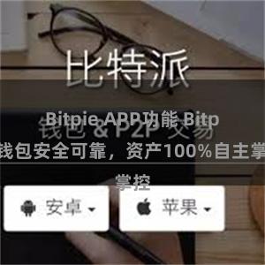 Bitpie APP功能 Bitpie钱包安全可靠，资产100%自主掌控