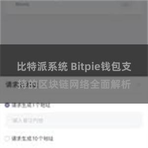 比特派系统 Bitpie钱包支持的区块链网络全面解析