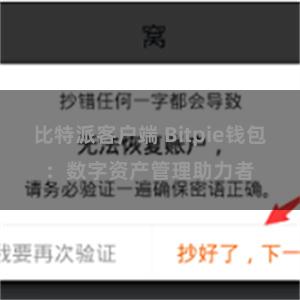 比特派客户端 Bitpie钱包：数字资产管理助力者