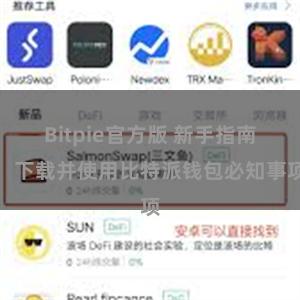 Bitpie官方版 新手指南：下载并使用比特派钱包必知事项