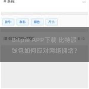 Bitpie APP下载 比特派钱包如何应对网络拥堵？