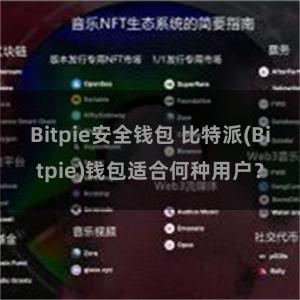 Bitpie安全钱包 比特派(Bitpie)钱包适合何种用户？